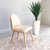 Pivot Natural Top and Black Legs Dining Table Set