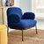 Pillar Accent Chair Stone Blue Color