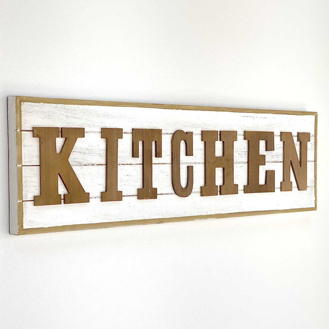 Embossed Kitchen Wood Wall Art